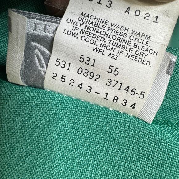 Vintage 90s Bend Over Levis Pants NWT Womens 18 Green Pull On Tapered Leg Formal - Picture 5 of 12